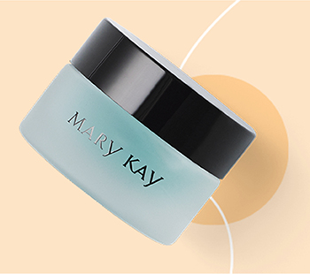 Das Mary Kay Indulge Soothing Eye Gel® liegt auf einem beigefarbenen Hintergrund.