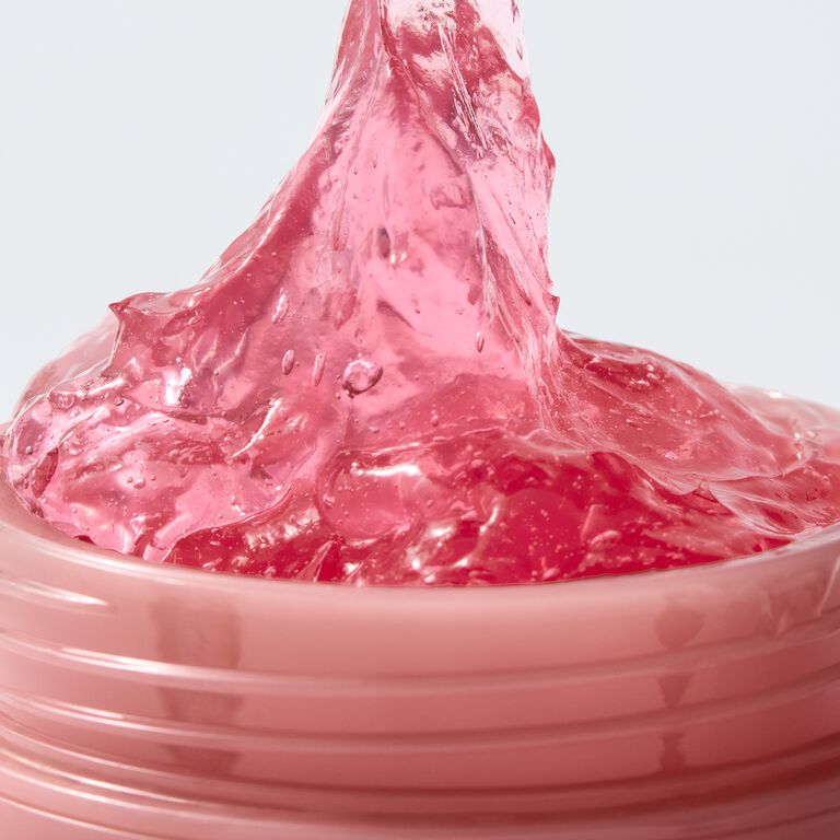 Nahaufnahme des rosa Mary Kay&reg; Collagen Moisturizing Gel in einem rosafarbenen Tiegel