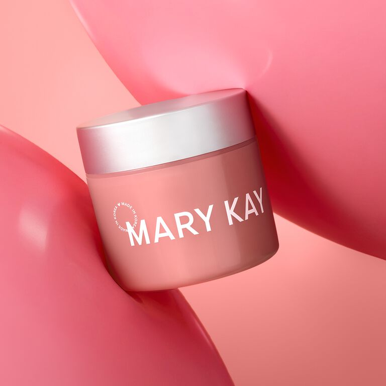 Mary Kay&reg; Collagen Moisturizing Gel auf rosa B&auml;llen